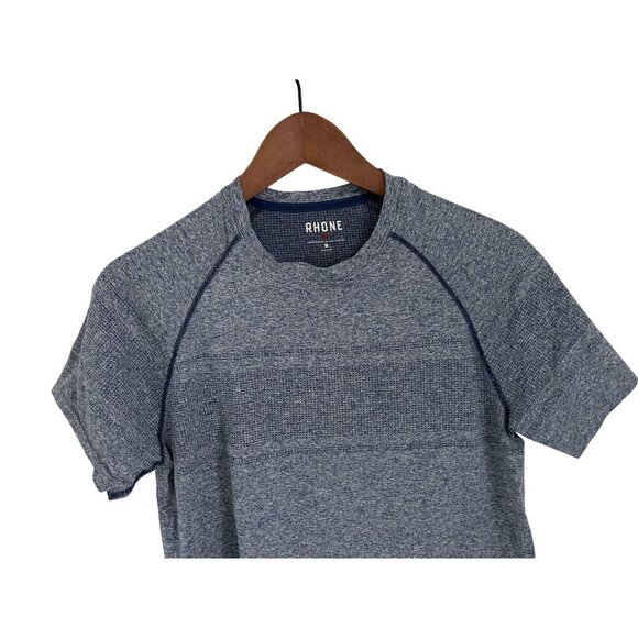 Rhône Method Seamless Blue Short Sleeve Tee Size Med - Picture 4 of 11